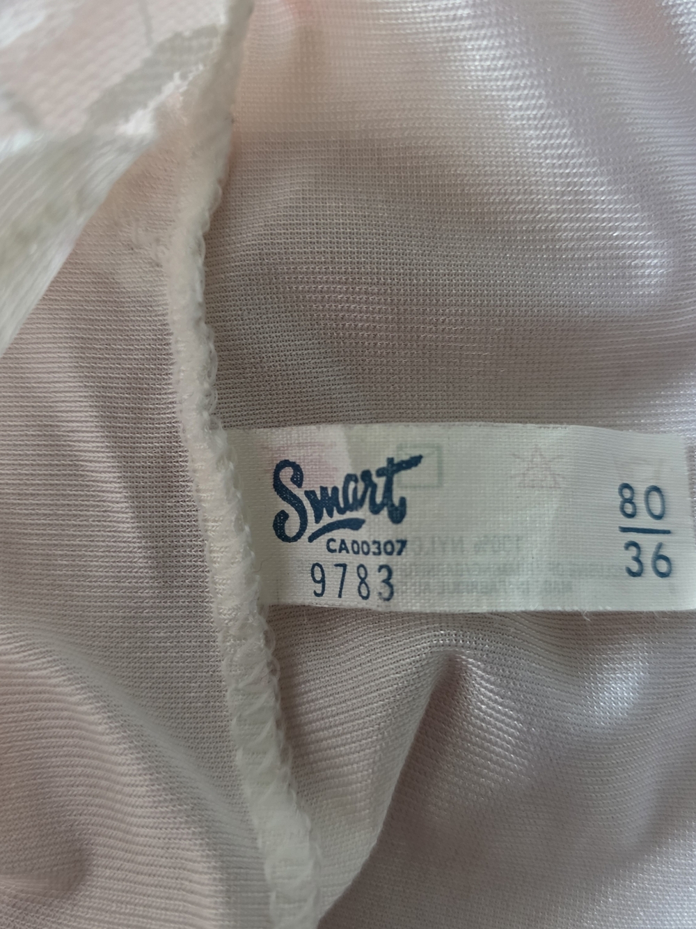 Vintage 1960's Smart Camisole Women’s Cream Lace-Trim Slip Top Sz 36 - Picture 10 of 11